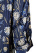 Blouse met patroon, opstaande kraag en 3/4-mouwen, Blauw, Packshot image number 3