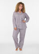 Katoenen pyjamashirt met borstzak, Rood, Model image number 1