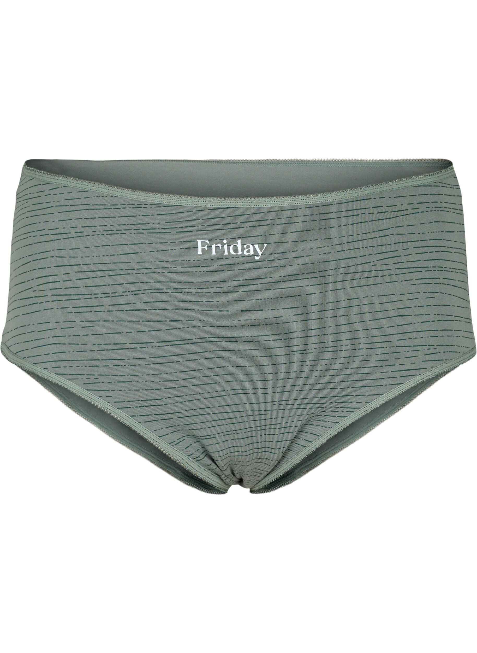 Zizzi 7-pack hipster met reguliere taille, Scarab Multi Pack, Packshot image number 3