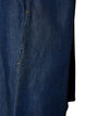 Denim jurk van lyocell met knopen en korte mouwen, Blauw, Packshot image number 3