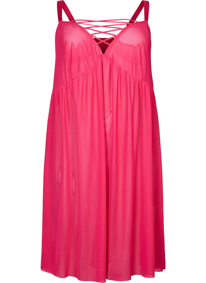 Mesh nachthemd met koordje, Jazzy, Packshot image number 0