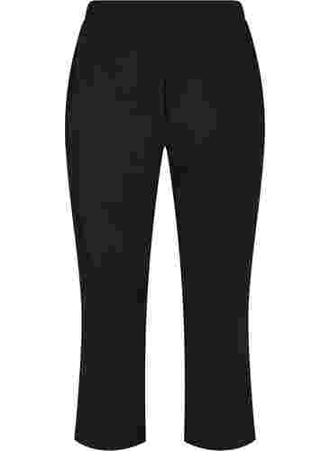 Cropped broek met wijdte, Black, Packshot image number 1