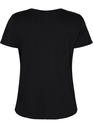 Sport-T-shirt met print, Black gold foil logo, Packshot image number 1