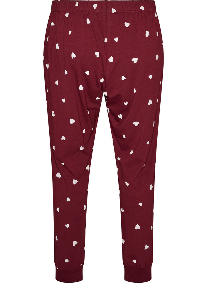 Bedrukte pyjamabroek, Rood, Packshot image number 1