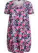 Katoenen jurk met korte mouwen en print, Blauw, Packshot image number 0
