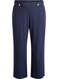 Losse broek met zakken, Blauw
