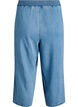 Lyocell culotte broek met wijde pijpen en denimlook, Blauw, Packshot image number 1
