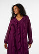 Jurk met ruches en V-hals, Rood, Model image number 2