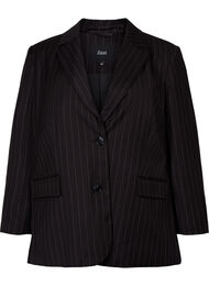 Pinstripe blazer, Black W. Pinstripe, Packshot