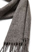 Wollen sjaal met franjes, Grijs, Packshot image number 1