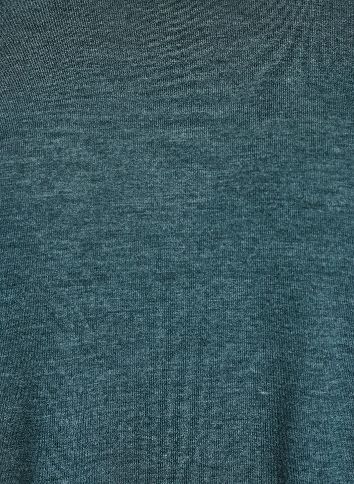 Jersey blouse met 3/4 mouwen, Groen, Packshot image number 2