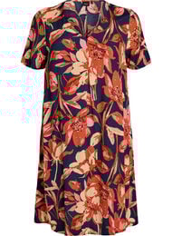 Viscose A-lijn jurk, Oranje