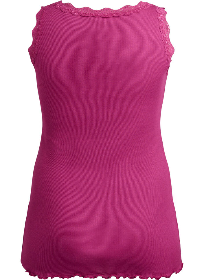 Top met kant, Rood, Packshot image number 1