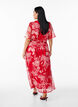 Lange chiffon jurk met bloemenprint, Red Flower AOP, Model image number 1
