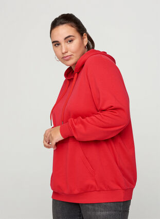 Sweatshirt met capuchon en zak, Lollipop, Model image number 0