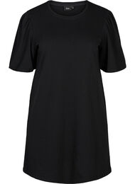 Sweatjurk met pofmouwen, Black