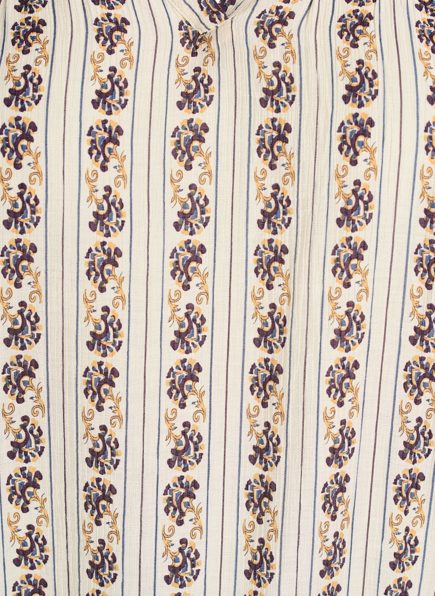 Zizzi Gedrukte blouse met gesmokte zoom, Egret AOP, Packshot image number 2