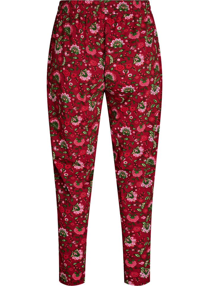 Katoenen pyjamabroek met print, Rood, Packshot image number 1