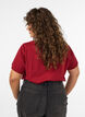 Kerst T-shirt van biologisch katoen, Rood, Model image number 2