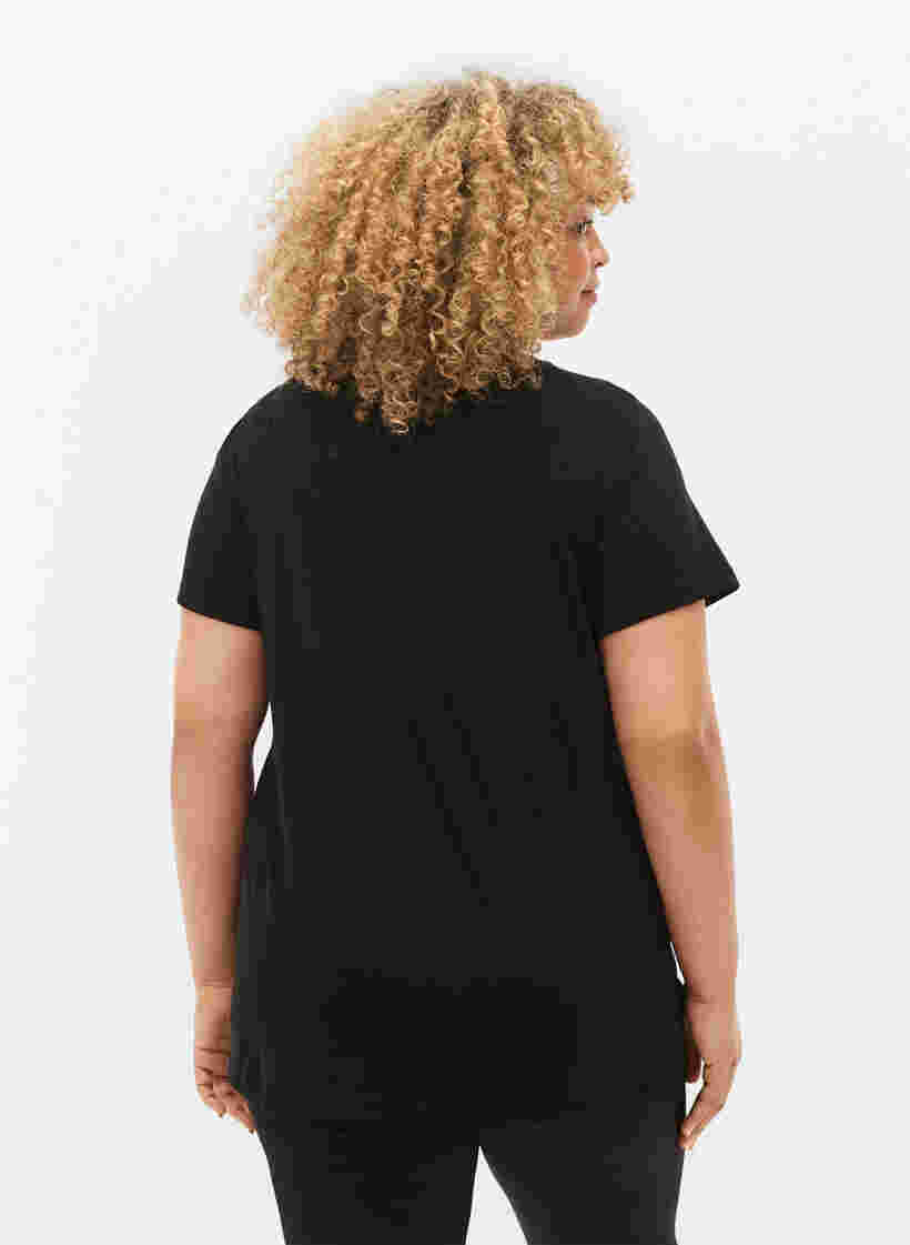 Trainingsshirt met print, Black w. Drop It, Model image number 1