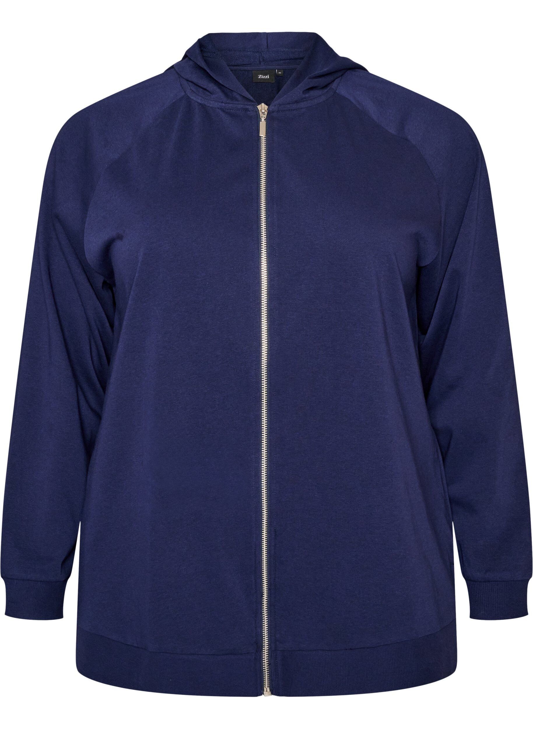 ZizziSweatvest met capuchon en zakken, Blauw, Packshot image number 0