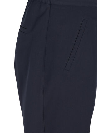 Klassieke broek met elastiek in de taille, Night Sky, Packshot image number 3