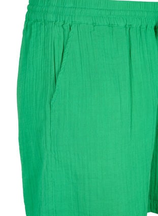 Katoenen mousseline korte broek met zakken, Jolly Green, Packshot image number 2