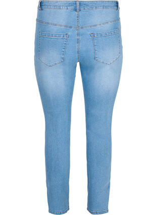 Amy jeans met hoge taille en split, Light blue, Packshot image number 1