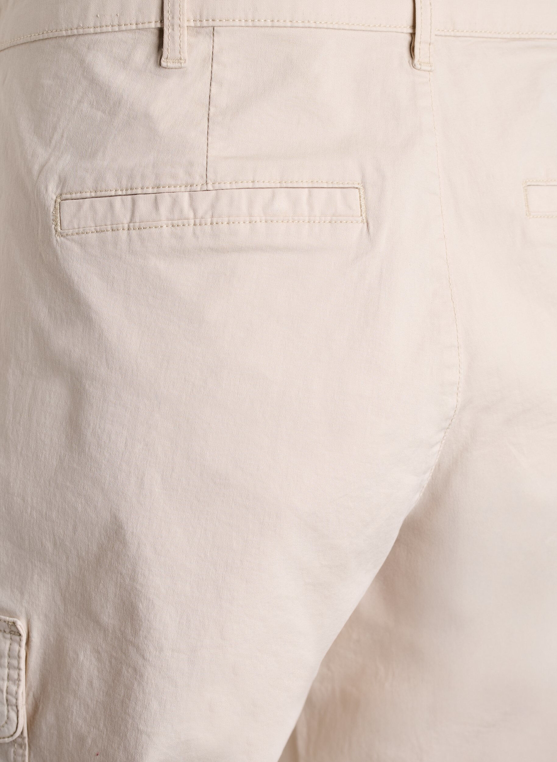 Zizzi Cargo knickers met hoge taille, Beige, Packshot image number 3