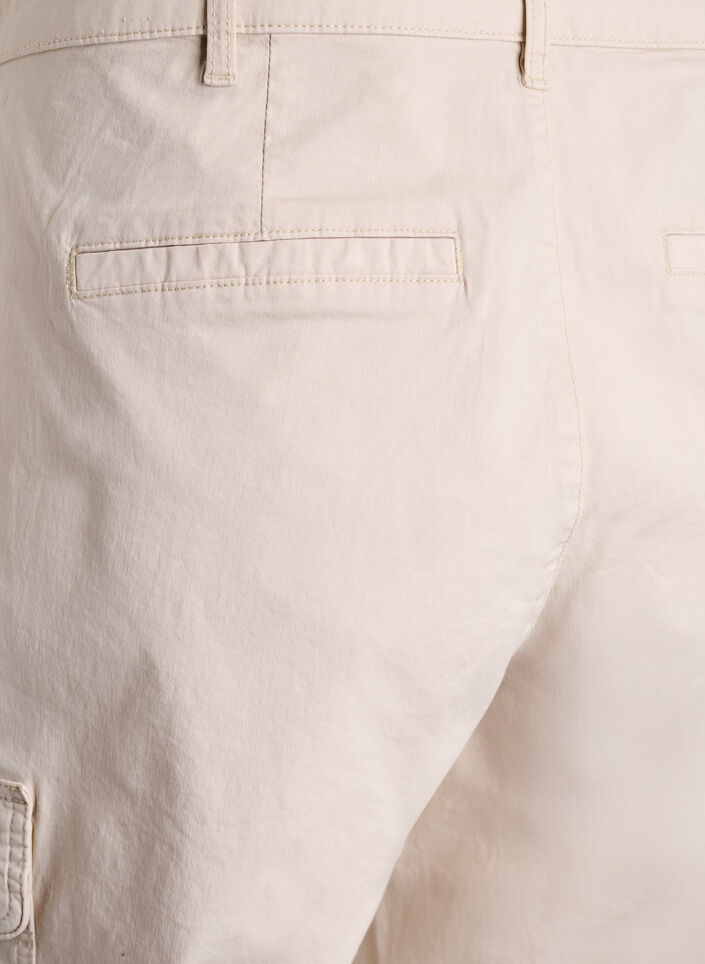Cargo knickers met hoge taille, Beige, Packshot image number 3