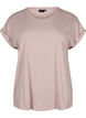 T-shirt met korte mouwen van katoenmix, Rood, Packshot image number 0