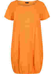 Katoenen jurk met korte mouwen, Orange Tiger