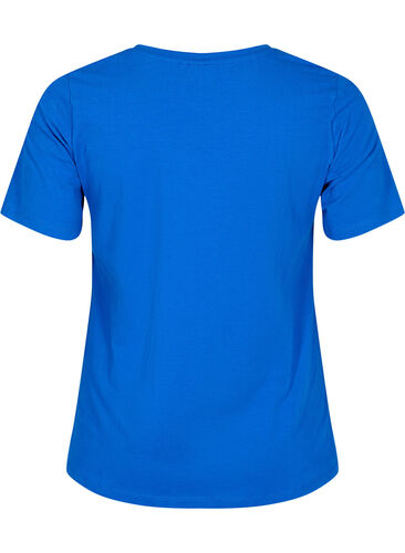 Basic t-shirt in effen kleur met katoen, Skydiver, Packshot image number 1