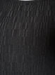 Blouse met textuur en 3/4 mouwen, Zwart, Packshot image number 2