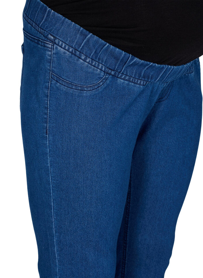 Zwangerschapsjeggings met achterzakken, Blauw, Packshot image number 2