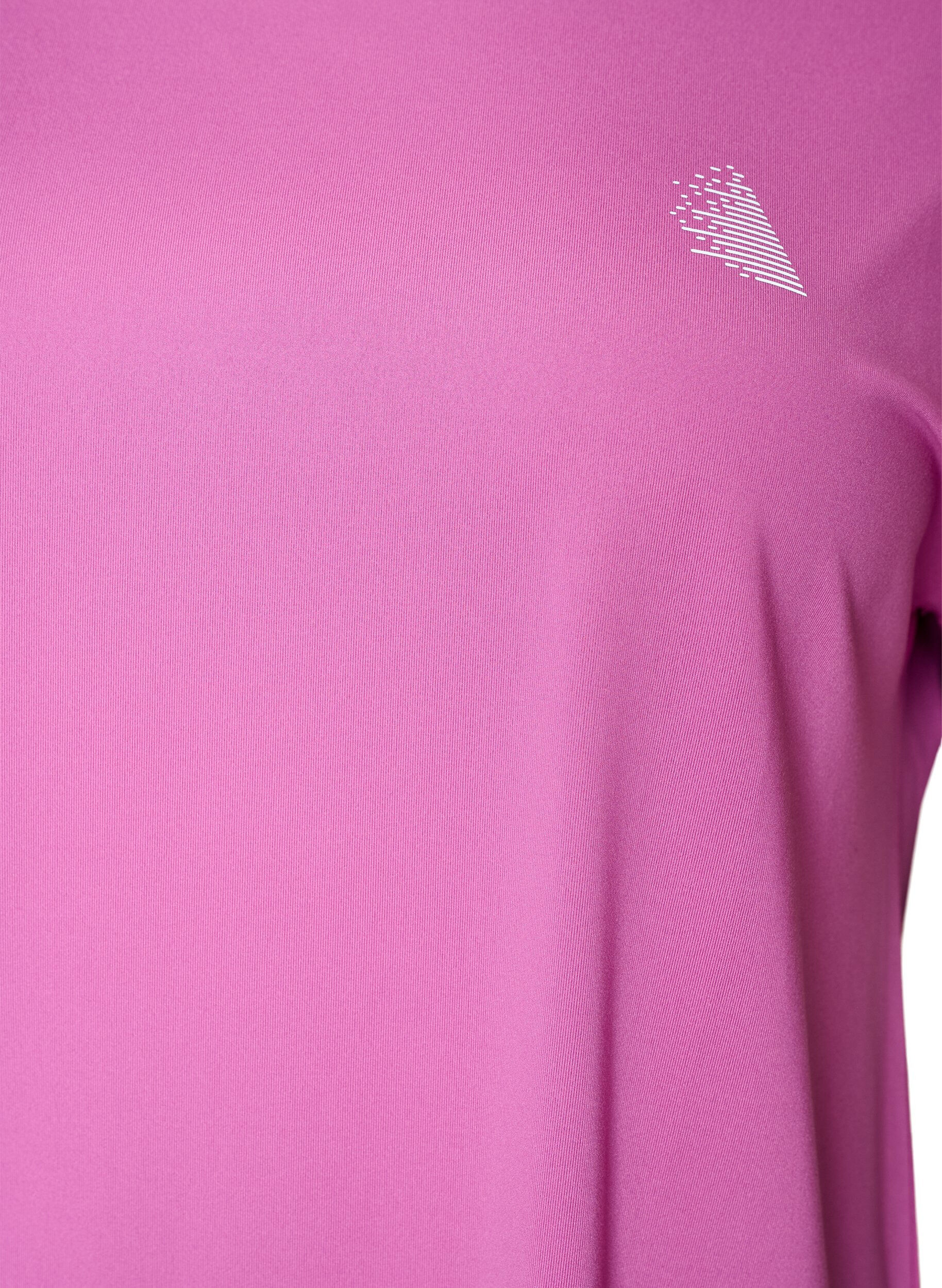 ZizziEffen gekleurd trainingsshirt, Paars, Packshot image number 2