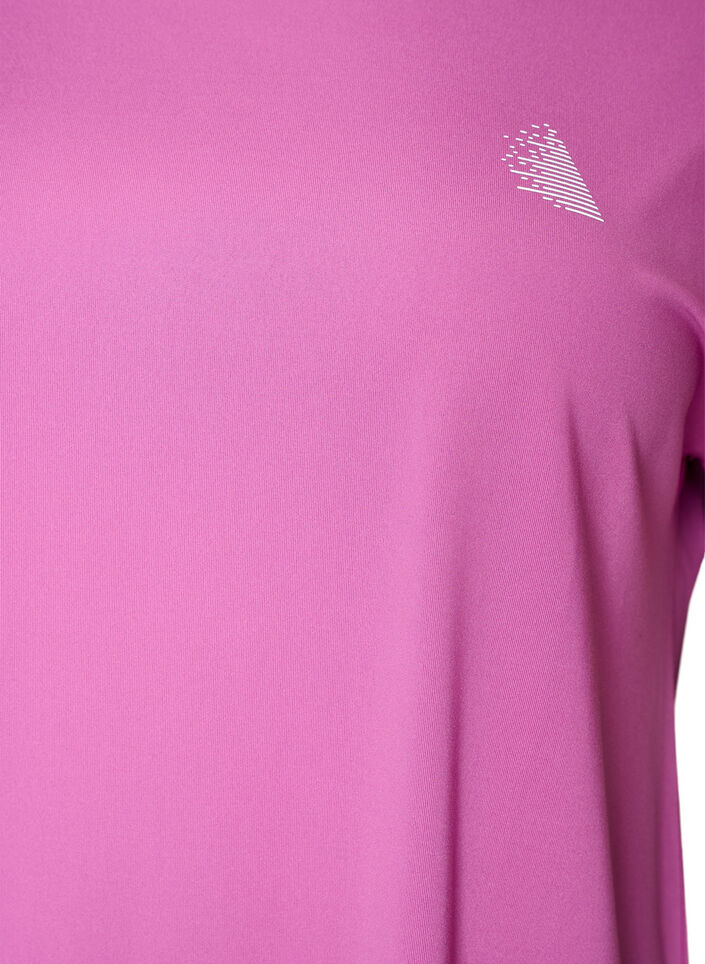 Effen gekleurd trainingsshirt, Paars, Packshot image number 2