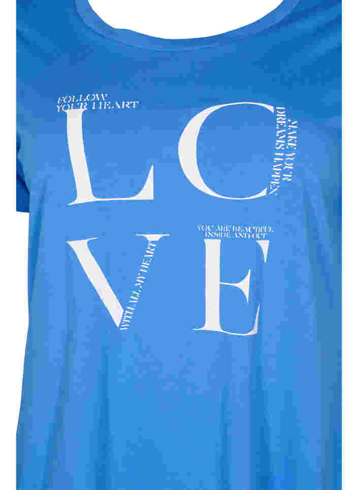 Katoenen t-shirt met korte mouwen en print, Regatta LOVE, Packshot image number 2