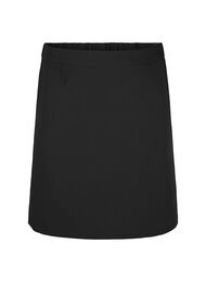 Korte rok met elastische taille aan de achterkant, Black