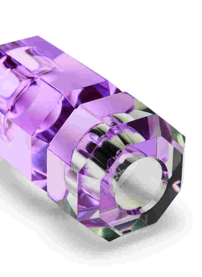 Kristallen kandelaar, Olive/Violet, Packshot image number 2