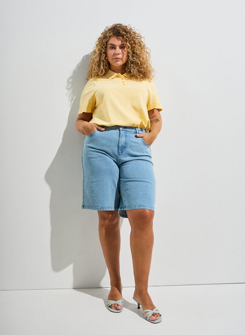 Polo met korte mouwen, Geel, Image image number 0