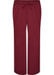 Broek met textuurstrepen en rechte pijpen, Rood, Packshot image number 0