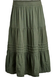 Lange katoenen mousseline rok met geborduurde details, Thyme