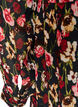 Jurk met all-overprint en een rucheslaag, Zwart, Packshot image number 3