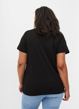 Katoenen t-shirt met print, Black WAYS, Model image number 1