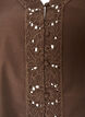 Blouse met broderie anglaise, Bruin, Packshot image number 2