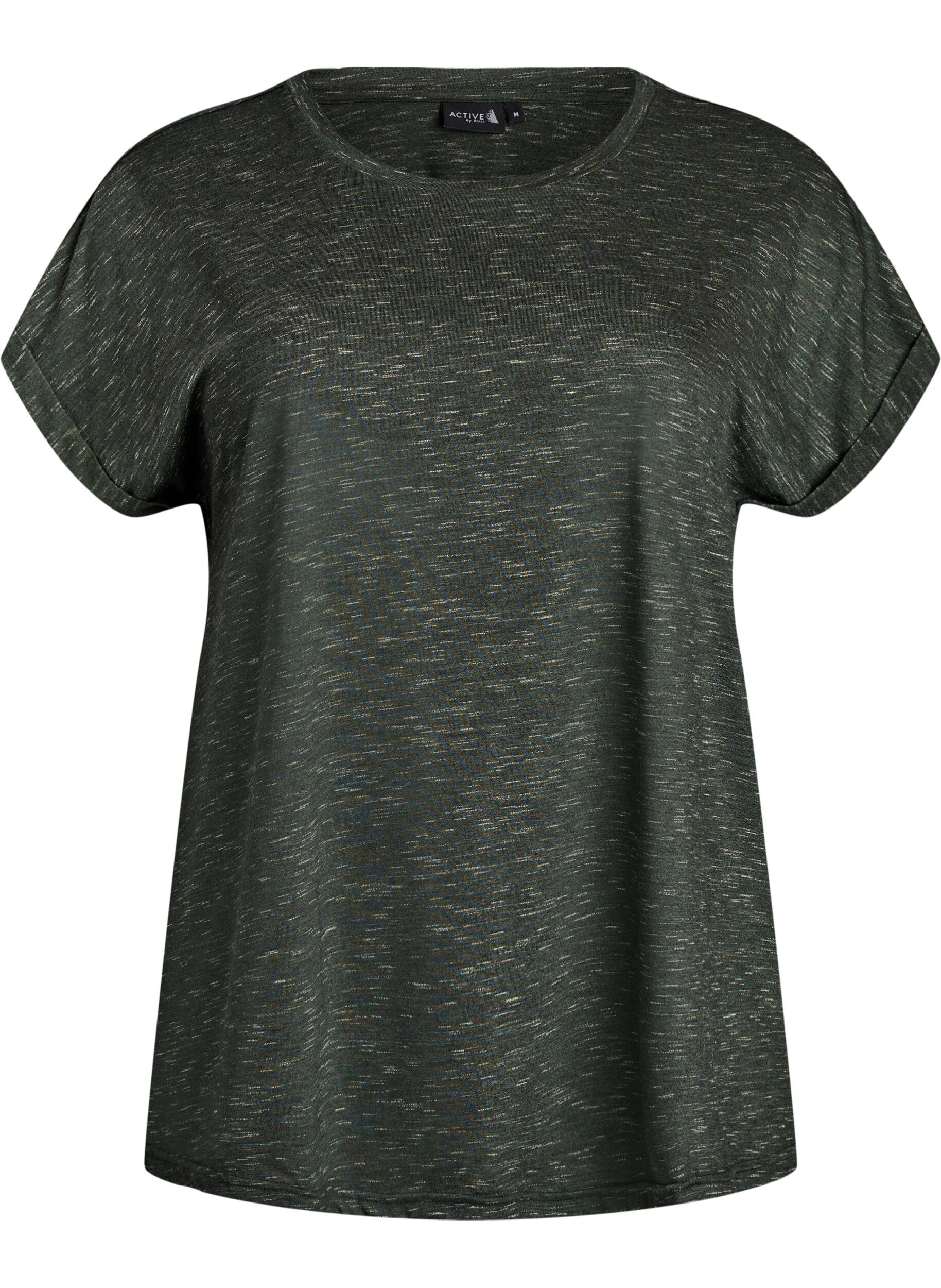 ZizziLos workout T-shirt met korte mouwen, Groen, Packshot image number 0