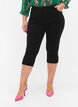 Amy capri jeans met hoge taille en super strakke pasvorm, Zwart, Model image number 3