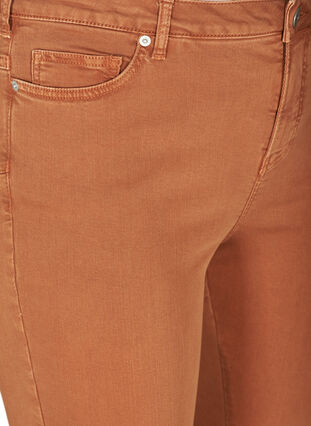 Super slim fit Amy jeans met hoge taille, Brown ASS, Packshot image number 2
