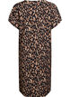Jurk met V-hals van viscose, Zwart, Packshot image number 1